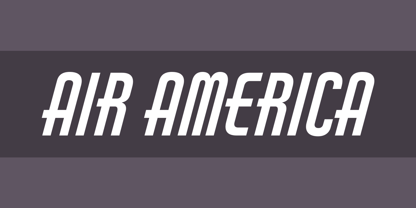 Schriftart Air America